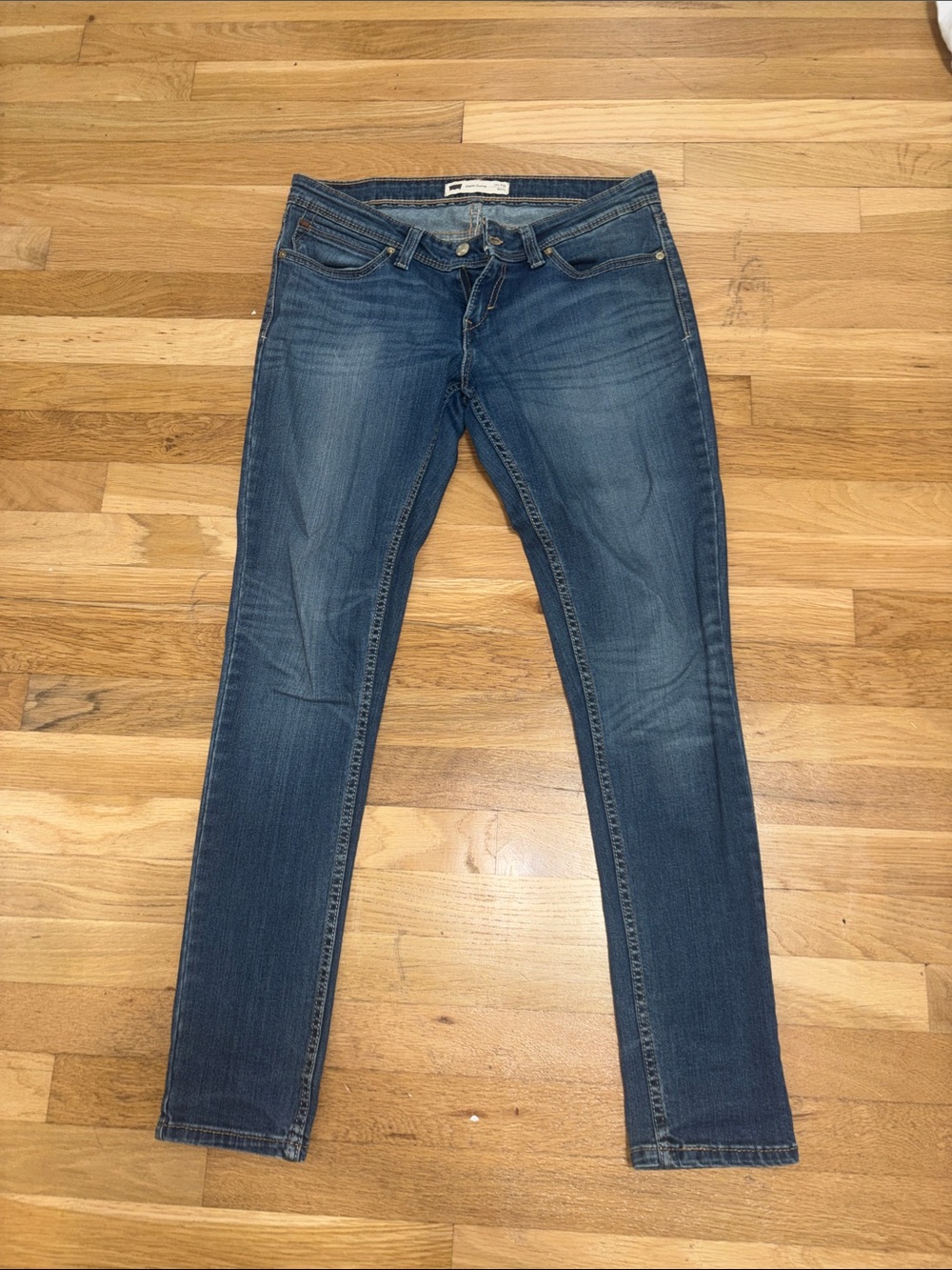 Levi Demi Curve Low Riss Skinny Women's Jeans - Blue